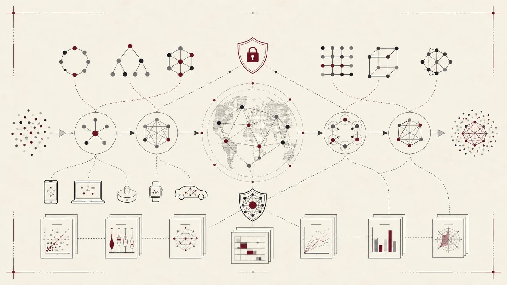 Editorial map of decentralized federated learning architectures and research dimensions